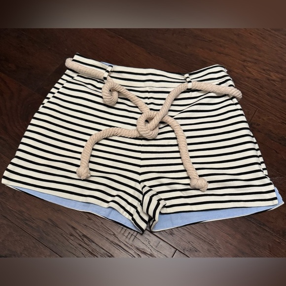English Factory Stripped Knitted Shorts Size Medium NWT - Picture 1 of 7